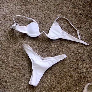 White shein bikini used couple of times